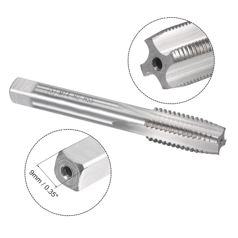 TOP-VIGOR M14 x 2mm Metric Tap and Die Set, Right Hand Machine Thread Tap with Round Threading Die for Making or Repairing Threads on Iron, Copper, Steel and Other Metal Materials - Image 3
